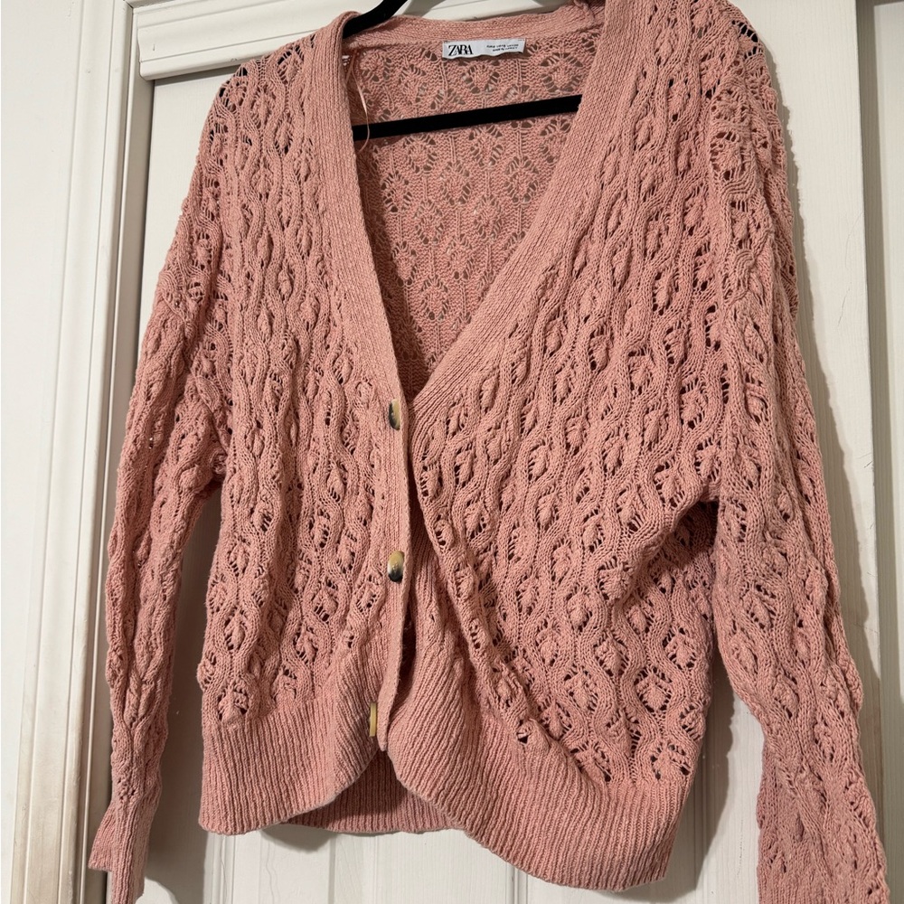 Zara Pink Knit Sweater